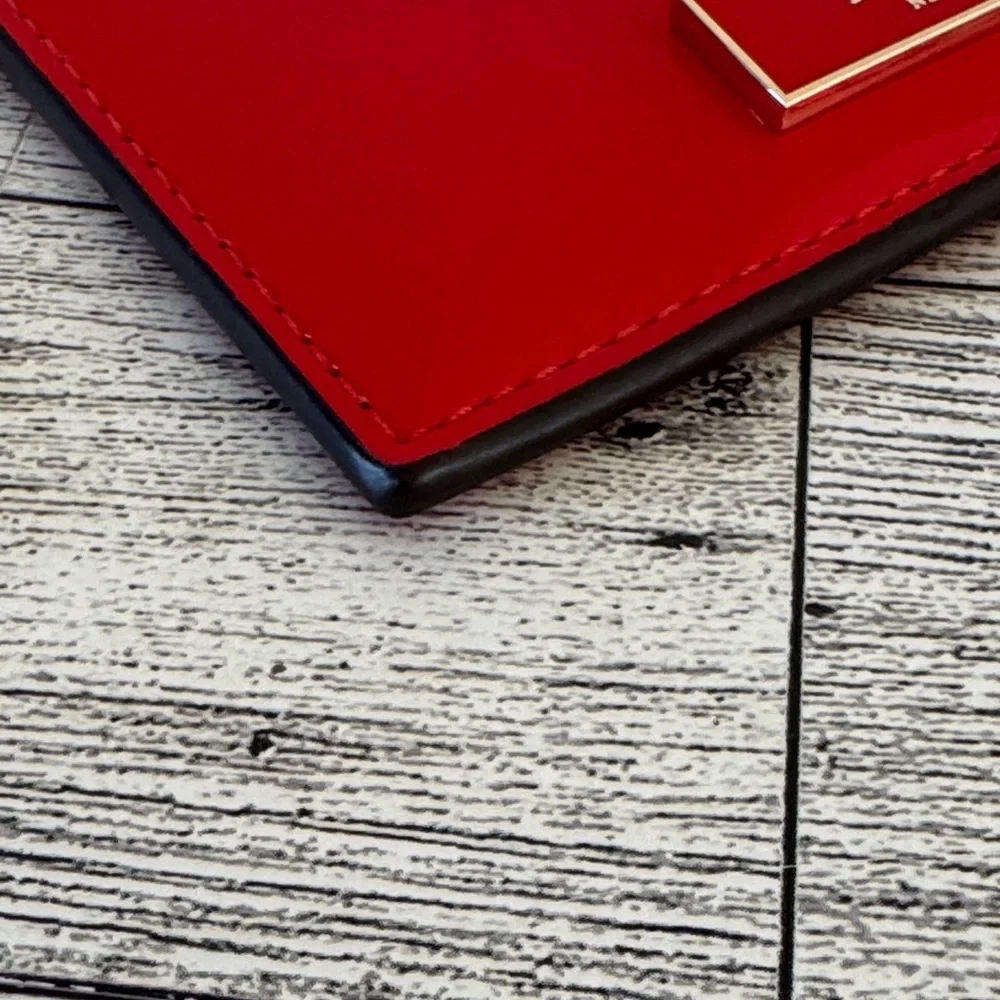 Kate Spade Bridget Red Patent Slim Card Wallet NWT